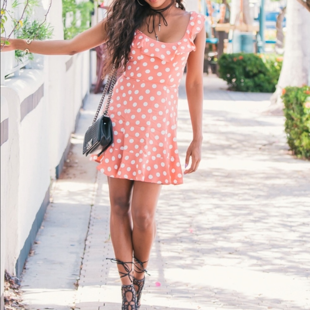 Polka dot reformation dress